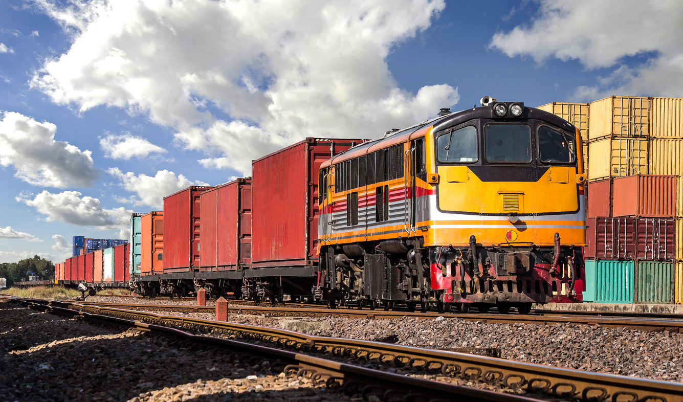 Train on railway track